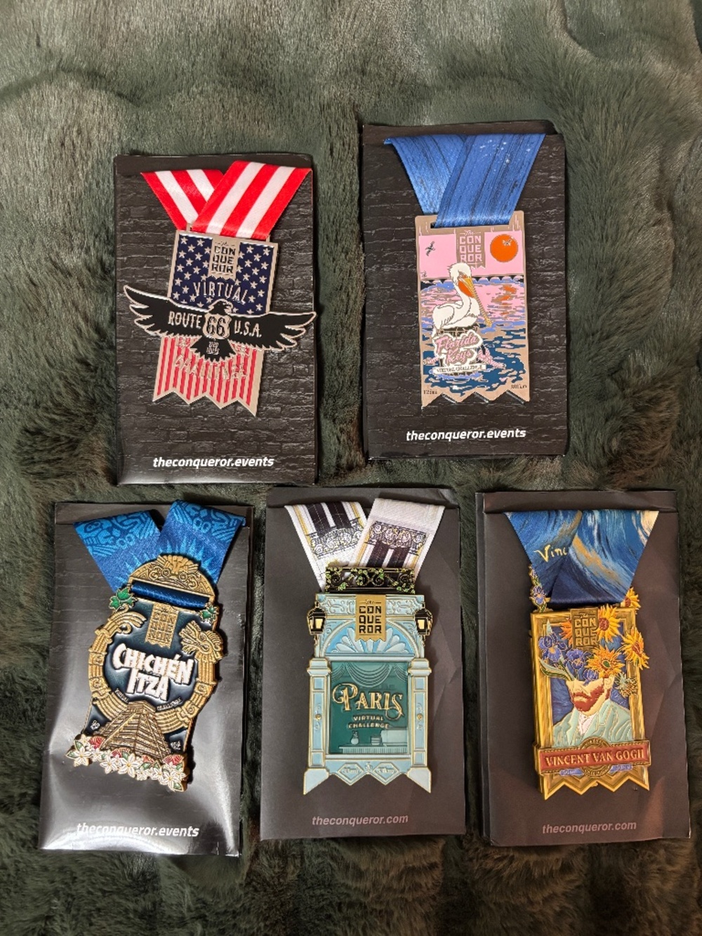 Conqueror Challenge Medal Lot